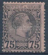 * Monaco 1885 Mi 8 (Mi EUR 280.-) (1 Fog Hiány/1 Perf. Missing) - Andere & Zonder Classificatie