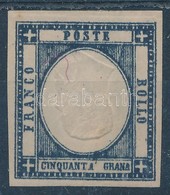 (*) Olaszország 1861 Mi 8a Fordított Középrésszel / Inverted Middle Part. Signed: Gebr. Senf Leipzig (ca. Mi EUR 750,-) - Other & Unclassified