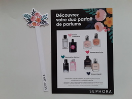 SEPHORA  "  2 Cartes Parfumées Pr Saint Valentin  " Photo  !! - Modernes (à Partir De 1961)