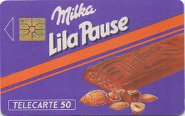 Télécarte Française : Milka Lila Pause : 10/1990 Tirage 1500000 - Levensmiddelen