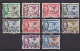 GAMBIA 1938 - 1946 SET TO 1s 3d (ex 6d) SG 150/156a (ex SG 155) MOUNTED MINT Cat £27+ - Gambia (...-1964)