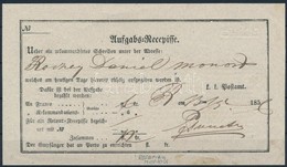 1856 Aufgabs Recepisse Rosenau  - Monok - Sonstige & Ohne Zuordnung