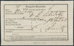 1868 Aufgabs Recepisse Lőcse - Wien - Otros & Sin Clasificación