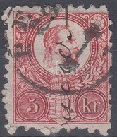 O 1871 Réznyomat 5kr 'PES(T)' Hónap Nélküli Dátum A Bélyegzőben + Kézírásos 'Franco' - Otros & Sin Clasificación