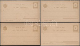 1882 4 Db Válaszos Levelezőlap 145x85mm (8.000) - Sonstige & Ohne Zuordnung