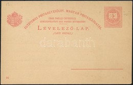 1896 Használatlan 5kr Díjjegyes Milleniumi Levelezőlap A Díjjegyben Lemezhibákkal. - Sonstige & Ohne Zuordnung