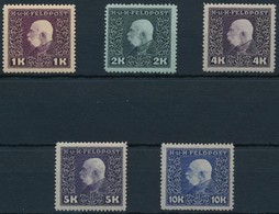 ** * 1915 Végleges Kiadás 1K, 2K, 4K Postatiszta + 5K és 10K Falcos (17.400) - Other & Unclassified