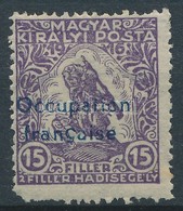 * Arad 1919 Hadisegély 15f Kék Felülnyomású Próbanyomat,  Garancia Nélkül (40.000) (foghibák / Perf. Faults) - Autres & Non Classés