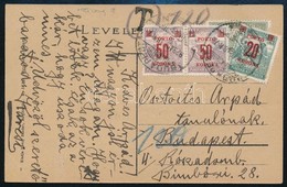 1923 Salgótarján Látképe Képeslap 120K Kisegítő Portóval / Postcard With 120K Postage Due - Otros & Sin Clasificación