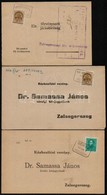 1936-1942 3 Db Nyomtatvány Postaügynökségi Bélyegzésekkel - Other & Unclassified