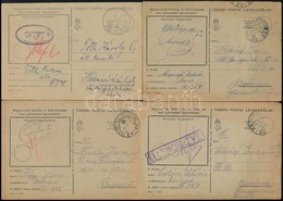 1942-1944 8 Db Tábori Posta Levelezőlap, Mindegyiken Ellenőrző Bélyegzés - Sonstige & Ohne Zuordnung