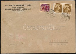 1945 (1. Díjszabás) Ajánlott Helyi Levél 1,7P Bérmentesítéssel, Piros Ceruzával Rajzolt Ragjeggyel - Other & Unclassified