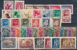 O 1949-1950 7 Magyar Sorozat, Közte Nőnap, Puskin, Szakszervezet, VIT, Lánchíd, Sztálin, Ötéves Terv (I), Bélyegmúzeum,  - Otros & Sin Clasificación