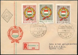 1958 Népköztársasági Címer (II.) Ajánlott FDC-n - Autres & Non Classés