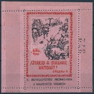 ** 1941/9bbaI Magyar Honvéd Emlékív Függőleges Sorszámmal (8.000) - Sonstige & Ohne Zuordnung