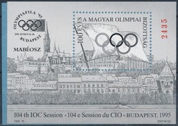 ** 1995 100 éves A MOB - Olympiafila Feketenyomat Emlékív Fekete Sorszámmal - Sonstige & Ohne Zuordnung