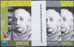 ** 2005/31 Albert Einstein 4 Db-os Emlékív Garnitúra Azonos Sorszámmal - Sonstige & Ohne Zuordnung