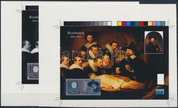 ** 2006/27 Rembrandt Emlékív Színes és Fekete-fehér Cromalin, Hátoldalán  Bélyegzővel - Sonstige & Ohne Zuordnung