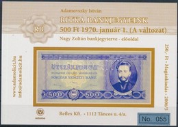 ** 2006/16 Ritka Bankjegyeink III. - 500 Forint Emlékív No 055 - Sonstige & Ohne Zuordnung