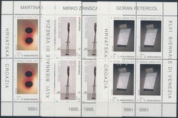 ** 1995 A Velencei Biennálé 100. évfordulója Kisív Sor,
100th Anniversary Of The Venice Biennale Mini Sheet Set
Mi 324-3 - Sonstige & Ohne Zuordnung
