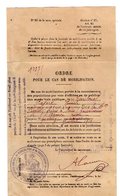 VP16.874 - MILITARIA - PARIS 1916 - Ordre Pour Le Cas De Mobilisation - Soldat Emile PAJARD De COULOMMIERS - Documenten