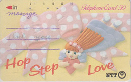 Delcampe - Télécarte JAPON / NTT 290-129 A - Comics ** Hop Step Love ** TBE - Painting  JAPAN Phonecard - Comics