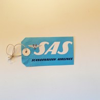 Vintage SAS Scandinavian Airlines Baggage Luggage Tag - Aufklebschilder Und Gepäckbeschriftung