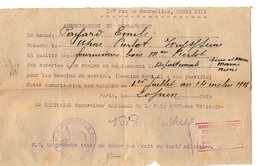 VP16.876 - MILITARIA - PARIS 1916 - Autorisation De Déplacement - Soldat Emile PAJARD De COULOMMIERS Pour IVRY - Documenti