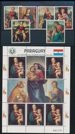 ** 1982 Karácsony, Festmények Sor + Kisív,
Christmas, Paintings Set + Mini Sheet
Mi 3553-3558 + Mi 3559 - Otros & Sin Clasificación