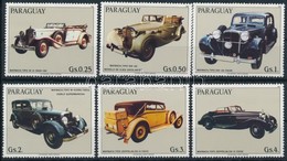 ** 1986 Autók Sor + Kisív,
Cars Set + Mini Sheet
Mi 3987-3992 + Mi 3993 - Sonstige & Ohne Zuordnung