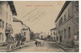 GOLBEY  -  La Mairie Et La Rue De Nancy  (Café Restaurant Hôtel) - Golbey