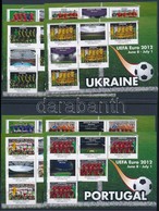 ** 2012 UEFA Labdarúgó Európa Bajnokság 16 Db-os ívsor A Résztvevő Országok Csapataival - Autres & Non Classés