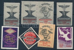 1935-1969 Budapesti Nemzetközi Vásár 8 Klf. Levélzáró - Ohne Zuordnung