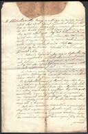 1848 Kiskunszabadszállás Város Szerződése Kocsma Bérletéről. A Városi Elöljárók Aláírásával és A Város Címeres Pecsétjév - Sin Clasificación