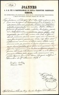 1876 Simor János érsek Fejléces Okmánya, Rajta Szabó József Vikárius és Az érseki Titkár Aláírása - Unclassified