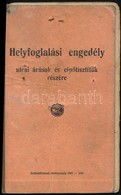 1931 Bp. VII., Fényképes Helyfoglalási Engedély - Non Classés