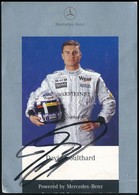 David Coulthard (1971-) Autóversenyző Aláírása Az őt ábrázoló Képen - Sonstige & Ohne Zuordnung
