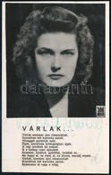 Karády Katalin (1910-1990) Színésznő Aláírása Az őt ábrázoló Fotón - Autres & Non Classés