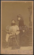 1875 Schiopi Gróf és Felesége, Keményhátú Fotó Divald Károly Eperjesi Műterméből, 10,5×6 Cm - Sonstige & Ohne Zuordnung