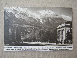 Innsbruck Rennweg / Picture, Clip From A Cigarette Box ( 25 DA CAPO Zigaretten Österr. - Tabak Regie ) - Autres & Non Classés