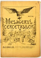 1928 Mesagerul Cercetasilor, Román Nyelvű Cserkész újság 2 Száma, Az Egyik Szám Hiányos (4-15. Oldalak Között Hiányzó Ol - Scouting