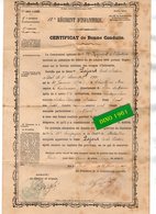 VP16.887 - MILITARIA - SENS 1898 - Certificat De Bonne Conduite - Soldat E. PAJARD De CHAILLY EN BRIE Au 82è Rgt D'Inf - Documents