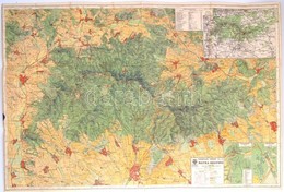 1933 Kirándulók Térképe 6/a.: Mátra, 1:50000, Magyar Királyi Állami Térképészet, 61×99 Cm - Sonstige & Ohne Zuordnung