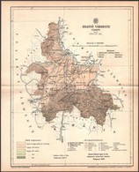 1893 Brassó Vármegye Térképe, Rajzolta: Gönczy Pál, Kiadja: Posner Károly Lajos, 30×24 Cm - Sonstige & Ohne Zuordnung