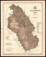 1893 Csík Vármegye Térképe, Tervezte Gönczy Pál, Pallas Nagy Lexikona, 30x24 Cm - Other & Unclassified