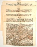 1913-1914 6 Db Katonai Térkép (Zsolna, Igló, Lublin, Stb.), Kiadja: K. U. K. Militärgeographisches Institut - Sonstige & Ohne Zuordnung