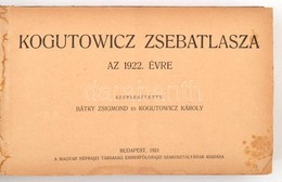 1922-1924 Bátky Zsigmond-Kogutowicz Károly: Kogutowicz Zsebatlasza, 3 évfolyam, Kiadja: Magyar Néprajzi Társaság Emberfö - Sonstige & Ohne Zuordnung