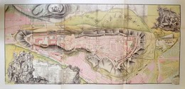 Monumenta Cartografica Budavár Erődítési Térképe 1749, REPRINT!, Kiadja: Zrínyi Kiadó Budapest 1980, 100×48 Cm - Sonstige & Ohne Zuordnung