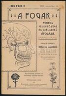 1903 A Fogak Fontos Jelentősége és Célszerű ápolása. Kiadja és Szerkeszti: Margittai Szaniszló. Bp., 1903., Markovits és - Ohne Zuordnung