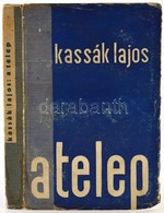 Kassák Lajos: A Telep. Új Magyar Regény. Bp.,(1933),Pantheon. Első Kiadás. Kiadói Papírkötés, Kopott, Kissé Sérült Borít - Sin Clasificación